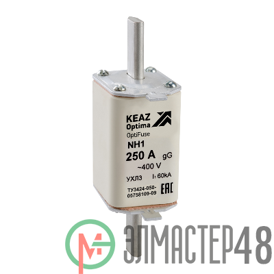 Вставка плавкая OptiFuse NH1 80 400AC 0 gG УХЛ3 КЭАЗ 144690