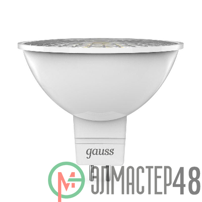 Лампа светодиодная Black MR16 5Вт 4100К бел. GU5.3 530лм 12В FROST Gauss 201505205