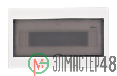 Корпус встраиваемый дв. 1 ряд 13 мод. IP41 ЩРВ-П пласт. прозр. DEKraft 31053DEK