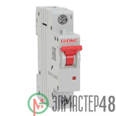 Выключатель автоматический модульный YON MD63-1C6-10 10кА DKC MD63-1C6-10
