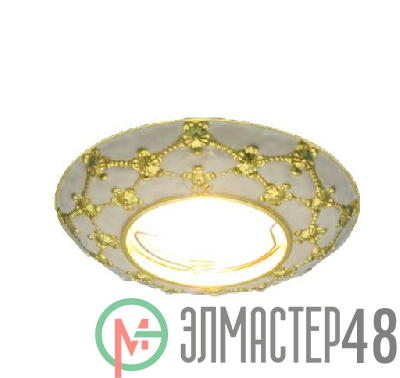 Светильник Regal 51 3 46 литой неповорот. MR16 бел./зол. ИТАЛМАК IT8458