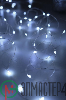 Гирлянда DC-G05-20WS2 20LED 2xCR2032 (в компл.) бел. (уп.2шт) ФАZА 5048010