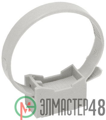 Держатель хомутный для труб со стяжкой d32-63 CFF2 сер. ИЭК CTA10MP-CFF263-K41-100