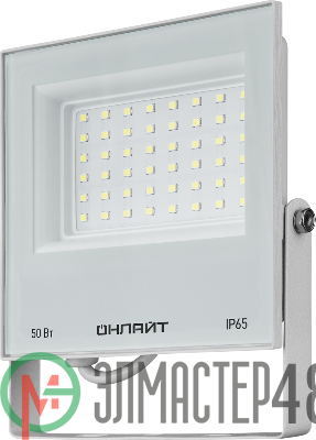Прожектор светодиодный 90 137 OFL-50-6K-WH-IP65-LED 50Вт 6000К IP65 4000лм бел. ОНЛАЙТ 90137