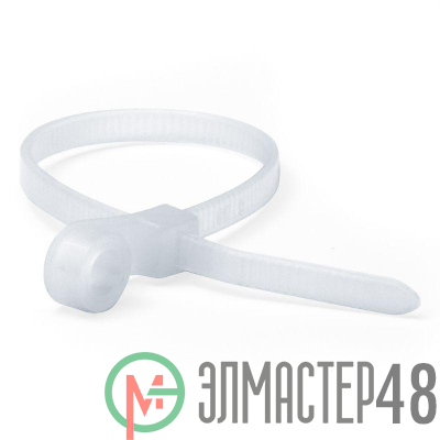 Хомут кабельный 7.6х300 полиамид бел. с монтажн. отверст. (уп.100шт) DKC 252300SR-H