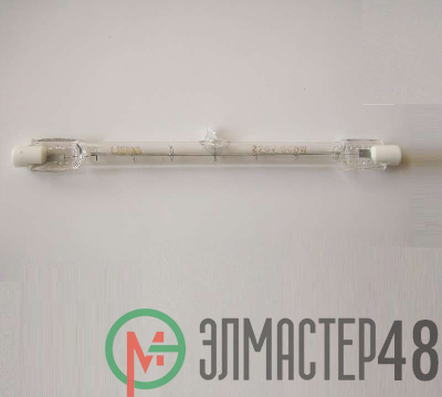 Лампа галогенная КГ 220-500-5 500Вт линейная R7s 220В Лисма 3501660
