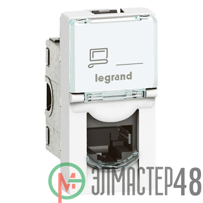 Механизм розетки комп. 1-м СП Mosaic New 1мод. RJ45 5E FTP Leg 78680/76552