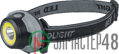 Фонарь налобный 93 814 NPT-H29-3AAA 1LED 1Вт+1COB 3Вт 3реж. NAVIGATOR 93814