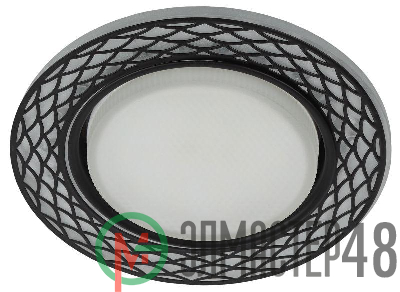 Светильник DK LD37 WH/BK декор cо светодиодной подсветкой GX53 бел./черн. ЭРА Б0037386