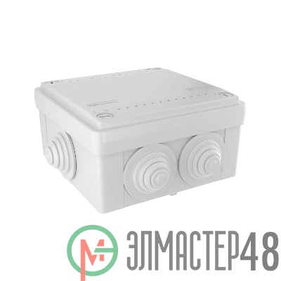 Коробка ответвит. с 6 кабельными вводами д.25мм IP55 100х100х50мм DKC 53801
