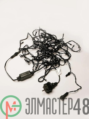 Гирлянда "Нить" RB-LD100-W-E 100 бел. светодиодов 10м соединяемая до 10шт. уличная SHLights RB-LD100-W-E(1я