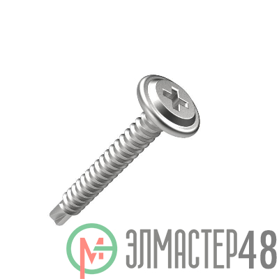 Саморез с прессшайбой сверло усиленный 4.2х32 (уп.100шт) Промрукав PR17.00343