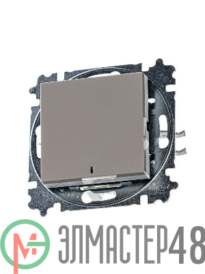 Выключатель 1-кл. СП Levit IP20 с подсветкой кофе макиато/бел. ABB 2CHH590146A6018