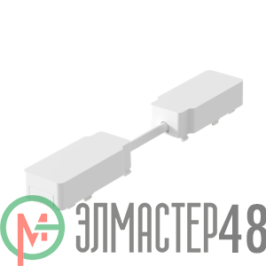 Коннектор питания прямой для соединения шинопроводов магнитной системы Galakti 150x26x15мм бел. VARTON V4-R7-00.RG23.TRK-0002