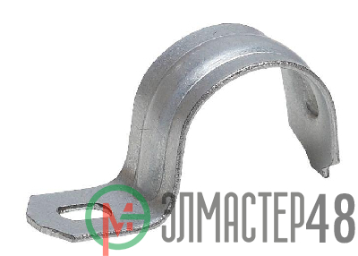 Скоба металлическая однолапковая d 21-22мм (уп.100шт) ЭРА Б0036408