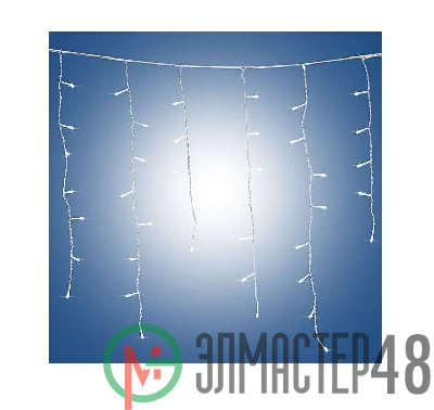 Гирлянда "Сосульки" IC80LD-W-E 80LED бел. 2м Shlights 4690601040718
