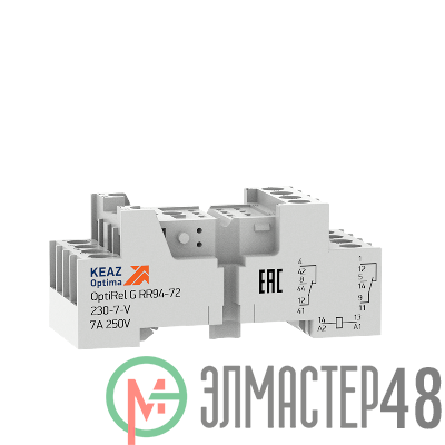 Розетка для реле OptiRel G RR94-72-230-7-V КЭАЗ 281170