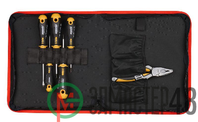 Набор отверток Ergonic SL PH PZ с пассатижами 180мм в сумке Felo 40096604
