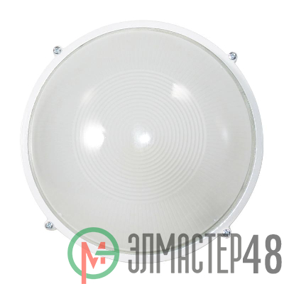 Светильник НПП 03-100-009 "Банник" 1101 круг большой 1х100Вт E27 IP65 корпус бел. Элетех 1005500930
