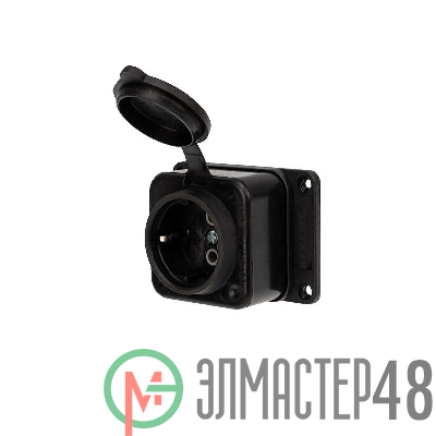 Розеткаштепсельнаявлагозащ. с/з16А IP54 каучук Rexant 111-111