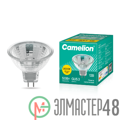 Лампа галогенная MR16 50Вт 12В Camelion 3060