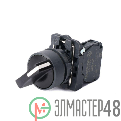 Переключатель модульный SB5 в сборе 22мм 2поз. с фиксацией 1НО SE SB5AD21