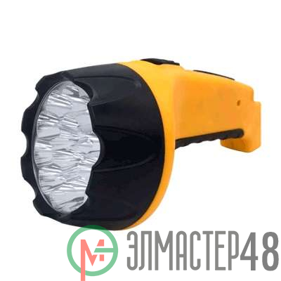 Фонарь аккумуляторный ручной MLA 04 15LED 200лм 6ч 2 реж. з/у 230В черн.-желт. IN HOME 4690612031781