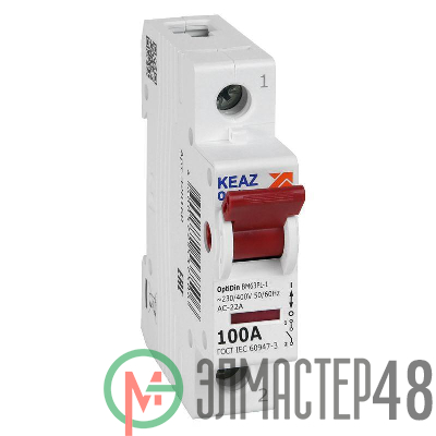 Выключатель нагрузки модульный OptiDin BM63PL-1100-УХЛ3 (ВМ63PL) КЭАЗ 328160