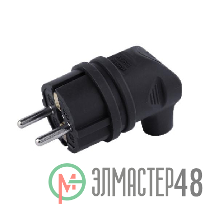 Вилка угловая 16А с заземл. каучук TOKOV ELECTRIC TKE-C05-KVU-Z