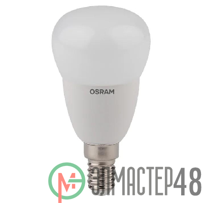 Лампа светодиодная LED STAR CLASSIC P 40 5W/827 5Вт шар 2700К тепл. бел. E14 470лм 220-240В матов. пласт. OSRAM 4052899971615