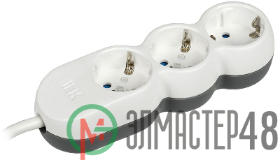 Удлинитель 3х1.5м с заземл. 16А 250В У03 UNO 2P+PE 3х1.5кв.мм IEK WYP53-16-03-D15-Z