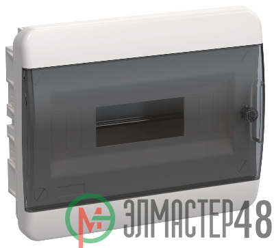 Корпус пластиковый ЩРВ-П-12 IP41 черн. прозр. дверь TEKFOR IEK TF5-KP12-V-12-41-K01-K03