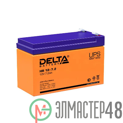 Аккумулятор 12В 7.2А.ч. Delta HR 12-7.2