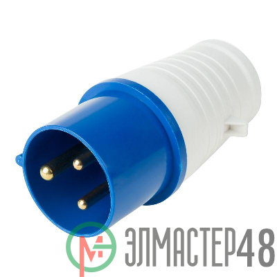 Вилка переносная 023 2P+PE 32А 220В IP44 Rexant 11-8903