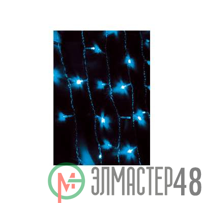 Гирлянда занавес уличный 2.5х1.2м 220В IP54 син. Космос KOC_CUR624LED_B