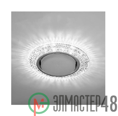 Светильник Emilia LED 53 3 70 декор. огран. полимер. со светодиод. подсвет. GX53 прозр. ИТАЛМАК IT8696