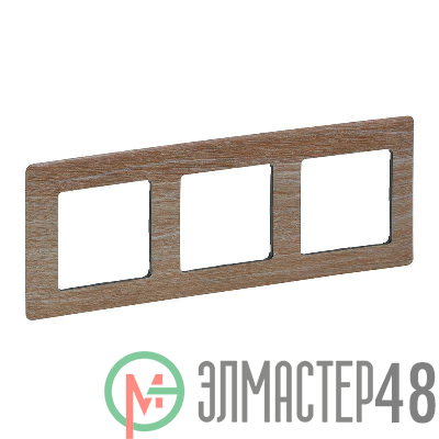 Рамка 3-м Valena Life универсальная свет. дерево Leg 754183
