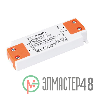 Блок питания ARV-SP-12020-FLAT-B (12В 1.67А 20Вт) IP20 пластик Arlight 029277(1)