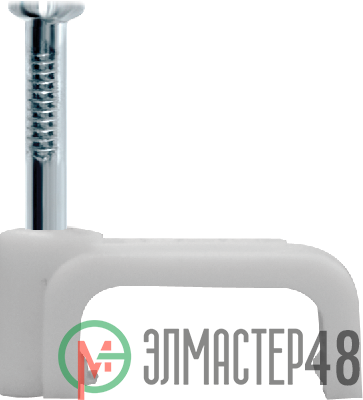Скоба крепежная прямая с гвоздем d14мм NCS-14-50 (уп.50шт) Navigator 71087