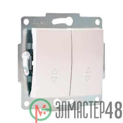 Переключатель проходной 2-кл. 1п СП Karina 10А IP20 механизм жемчуж./бел. перламутр. LEZARD 707-3088-106