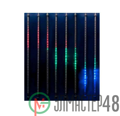 Гирлянда светодиодная "Падающие звезды" ULD-E2405-240/DTK MULTI METEOR 8 подвесов 240 LED 2.4х0.5м мульти IP44 Uniel 11122