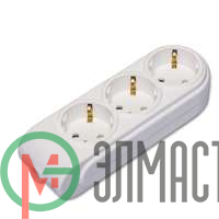 Колодка удлинителя 3-м с заземл. защ. шторки Makel N3210000