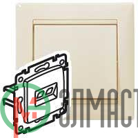 Механизм розетки информ. 2-м СП Valena RJ45 CAT.5E UTP на винтах сл. кость Leg 774139