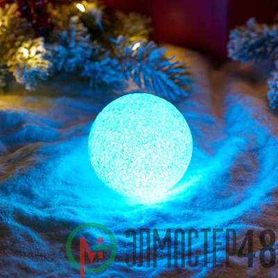 Фигура светодиодная "Снежок" RGB 8см Neon-Night 513-011