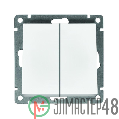 Выключатель 2-кл. СП Афина 10А IP20 механизм бел. Universal A0023