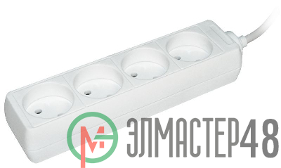 Удлинитель 4х3м без заземл. 10А IP20 У4 2P ИЭК WYP10-06-04-03-N