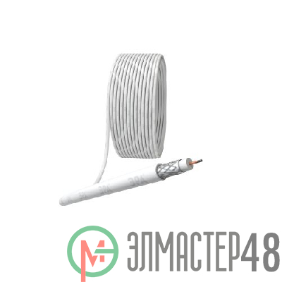 Кабель RG-6U CCS/(оплетка Al 48%)PVC 75Ом 100м SIMPLE (м) Эра Б0044596