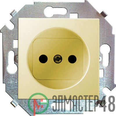 Механизм розетки 1-м СП Simon15 16А IP20 без заземл. сл. кость Simon 1591431-031