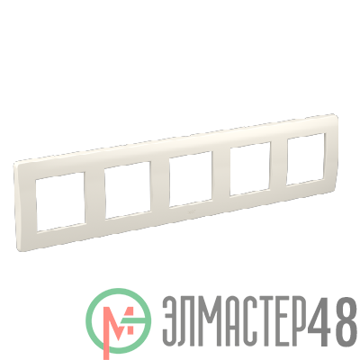 Рамка 5-м 5х2мод. Brava бел. RAL9016 DKC 75015W