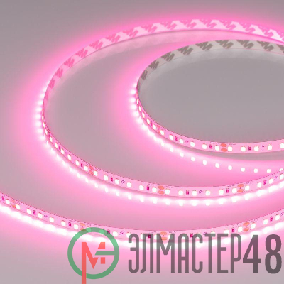 Лента светодиодная RT-A120-8mm 24V Pink 9.6Вт/м IP20 2835 (уп.5м) Arlight 043380